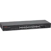 Longshine LCS-GS9126, Hallitsematon, Gigabit Ethernet (10/100/1000), Täysin kaksipuolinen, Telineasennus, 1U