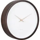 Karlsson Wall Clock Ancho Dark Wood Medium - Brown - Ø33X8CM