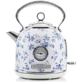 Laura Ashley - Dome Vedenkeitin China Rose 1,7L Sininen/Valkoinen