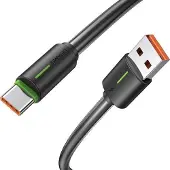 Usams USB-C 3A YU-sarjan kaapeli 1mUSB-C/USB-A musta/musta SJ732USB01 (US-SJ732)