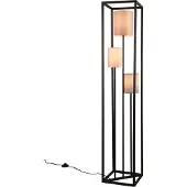 TRIO Ross lattiavalaisin 3xE27 153cm musta/beige/harmaa