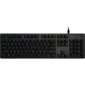 Logitech Gaming G512 - Näppäimistö - taustavalaistu - USB - QWERTY - UK - näppäinkytkin: GX Brown Tactile - mattamusta - mattamusta