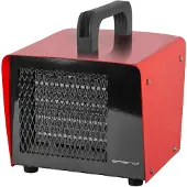 Emerio FH-107760.2, Sähkökäyttöinen lämpötuuletin, Sisätila, Lattia, Musta, Punainen, Painikkeet, Rotaatio, 2000 W