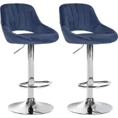 CLP Milet samettiset baarituolit, 2 kpl, W