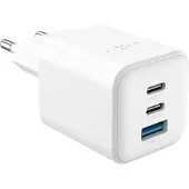 FIXED Super Fast Mini Charger 65W 2xUSB-C PD + USB-A White