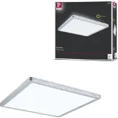 Paulmann Led paneeli Atria Shine, Kromi/hopea, Olohuone/ruokailutila, Synteettinen materiaali, Moderni