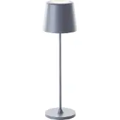 Brilliant Kaami LED ladattava pöytävalaisin, himmennettävä, harmaa matta Kaami, himmennettävä, Alumiini/harmaa/sinkki, Olohuone/ruokailutila, Metalli, Moderni