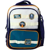 Lean Koulureppu Space Patches With Pencil Box Navy Blue 16L