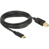 DeLOCK – USB 2.0 cable Type-C to Type-B 3 m (83666)