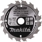 Makita 136x20x1,5 mm Z-16 pyörösahanterä