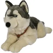 Vivantti Pehmoeläin Husky valjailla 62cm Pehmolelu