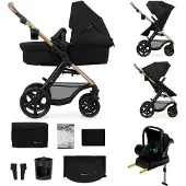 Kinderkraft MOOV 2 4-in-1 Yhdistelmävaunut, Pure Black