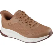 SKECHERS for man. 118423 Trainers Bobs Squad 4 brown (41), Flat, Laces, Casual