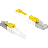 DeLOCK 85335, 5 m, Cat6a, S/FTP (S-STP), RJ-45, RJ-45, Valkoinen