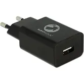 Navilock 62847, Sisätila, AC, 5 V, 2,4 A, Musta
