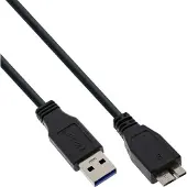 Iomega USB 3.2 Gen 1 USB-A – Micro USB B -kaapeli, 5 m, musta