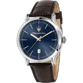 Maserati Miesten kello R8851118016 Epoca Sininen/Nahka Ø42 mm