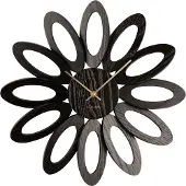 Karlsson Fiore Wood Veneer Black seinäkello KA5891BK