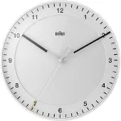 Braun - Seinäkello Ø 30 cm Valkoinen