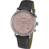 Jacques Lemans Kronografikello - Jacques Lemans - Nostalgie - Vedenpitävä 50 m - Nahka - Analoginen