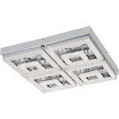 Eglo LED-Kattovalaisin Eglo Fradelo 520x520mm kromi kristalli 95661