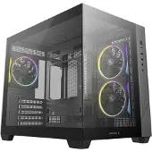 DeepCool CG330 3F, Tower, PC, Musta, ITX, mikro ATX, Akryylinitriilibutadieenistyreeni (ABS), SPCC, Karkaistu lasi, 16,4 cm (R-CG330-BKNGM3-G)
