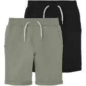 Name it Nkmvermo 2P Long Swe Shorts Unb F Noos - Black - 158