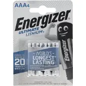 Energizer ENLITHIUMAAAP4, Kertakäyttöinen akku, AAA, Litium, 1,5 V, 4 kpl, 1250 mAh (E301535706)