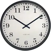 Nextime - Dickens Seinäkello 30 cm Musta/Valkoinen