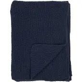 House Nordic Sira - Blanket - Plaid, Cotton, Dark Blue 130X170 Cm - Blue - 130X170CM