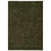 Ferm Living Firth juuttimatto Dark olive, 200x300 cm