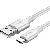 UGREEN Kullattu USB-C-kaapeli 2m Valkoinen