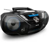 Philips CD Soundmachine -soitin AZB798T/12, Analoginen & digitaalinen, DAB, DAB+, FM, Soitin, CD, CD-R, CD-RW, Fast backward, Pikakelaus, Next, Ede...
