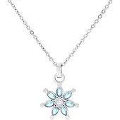 Wildcat Little Moon Stone Flower Necklace - Kaulakoru