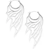 Wildcat Devil Wing Hoops<!--63da4cb700c77--> - Hopeinen metalli