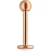 Wildcat Titan Rosegoldline Fine Medilab - labret-lävistyskoru - 7,0 mm