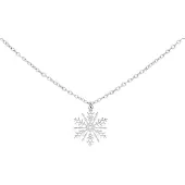 Wildcat Snowflake Necklace - kaulakoru - Hopeinen metalli