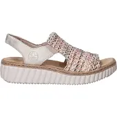 Rieker Ladies' Sandals 69276-60 Beige - Multi/patterned - 38