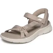 SKECHERS Women's Go Walk Flex Sandal - Illuminate Taupe Sandaalit 39