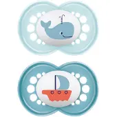 Mam Original Whale & Sailboat Design 18–36 kk+ Tutti – 2 kpl
