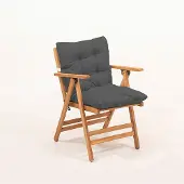 Skye Decor Ulkotuoli Myl04 antrasiitti, klassinen ruskea puu, Tool, MYL04 - Antratsiit, 45x89x43 cm, Must