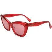 Max mara MM0063 57/18/145 Kiiltävä punainen Acetatti Aurinkolasit Naisille MM0063