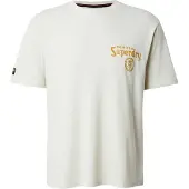 Superdry for man. M1012248A Tokyo Narrative Loose beige T-shirt (M), Casual, Cotton, Short sleeve
