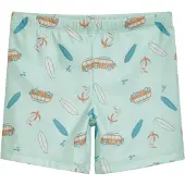 Playshoes Uimashortsit taivaansininen / ruskea / minttu / offwhite