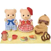 Sylvanian Families - Biscuit Bear Sister & - Delicious Picnic (5852)