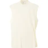 Mango Side Gathered Knitted Top - Cream - M