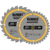 DeWalt Katkaisuterä puulle DT90270-QZ; 165x20 mm; 2 kpl.