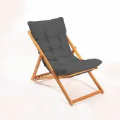 Skye Decor Eve tummanharmaa kansituoli pehmusteella