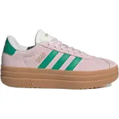Adidas Matalavartiset tennarit 'VL Court Bold' smaragdi / roosa
