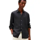 Tommy Hilfiger Pigment Dyed Li Solid Rf Shirt - Black - S